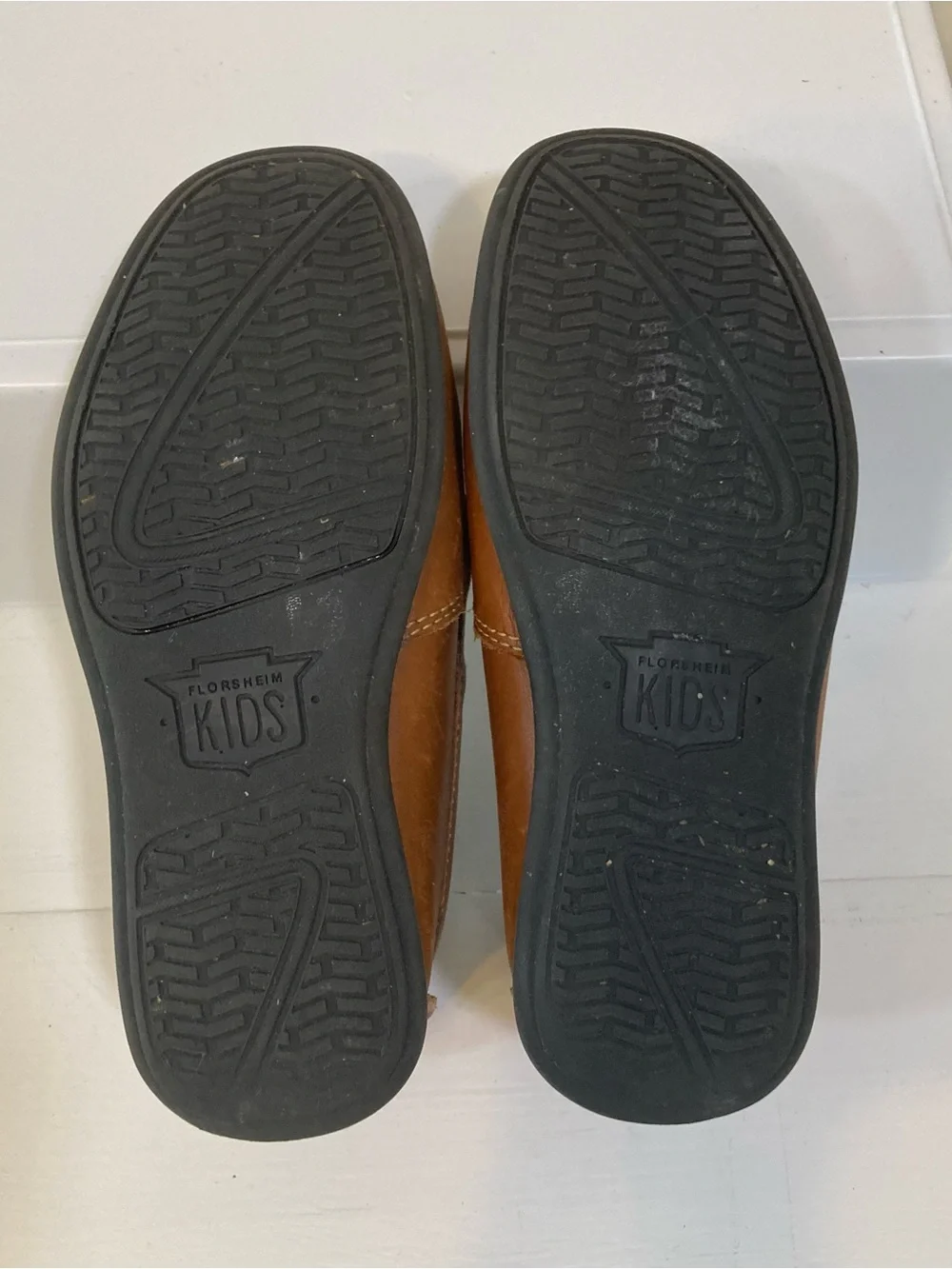 Florsheim Jasper Venetian Jr. Sz 10.5 Boys Brown Leather Loafers Slip On Shoes